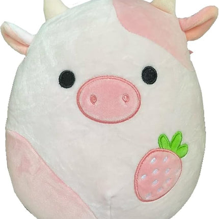 Squishmallows Official Kellytoy 8 Inch Farm Squad Collectible Pillow Animals (Reshma Strawberry Cow)