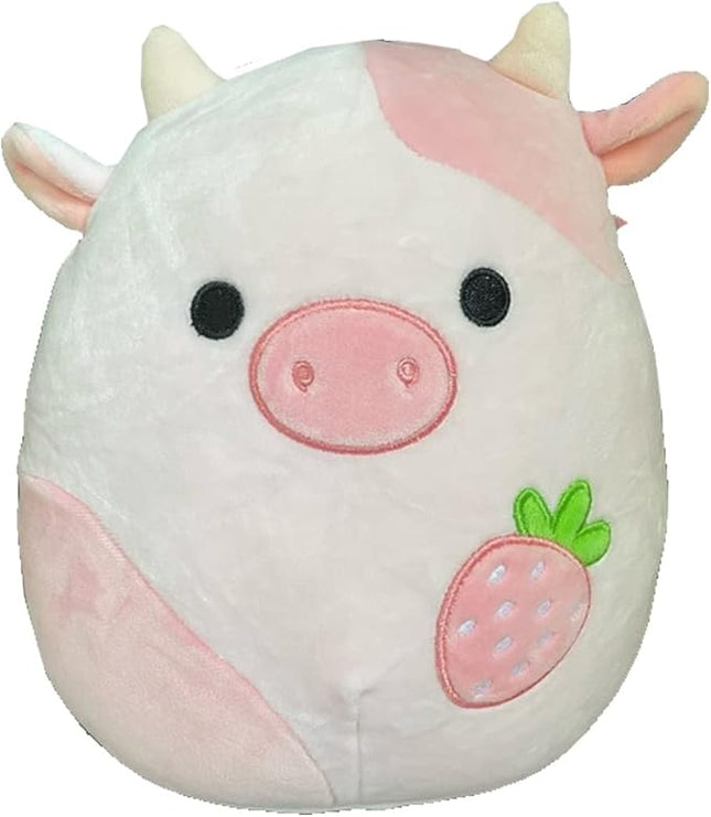 Squishmallows Official Kellytoy 8 Inch Farm Squad Collectible Pillow Animals (Reshma Strawberry Cow)