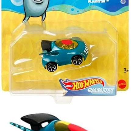Underwater Wheels Spongebob Character Squarepants 6-Pack Car Bundle + Spongebob Yellow Bubble Van / Patrick Star / Squidward / Mr. Krabs / Plankton / Sandy Cheeks Racer Die-Cast 6 Items Bundle