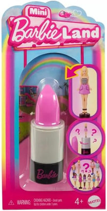 Barbie Mini BarbieLand Fashionistas Dolls, 1.5-inch Dolls in Lipstick Tube, Surprise Reveal (Styles May Vary) - Pack of 2