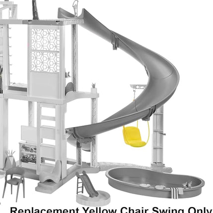 Replacement Part for Barbie Doll Dreamhouse Doll House Playset HMX10 - Replacement Yellow Chair Swing