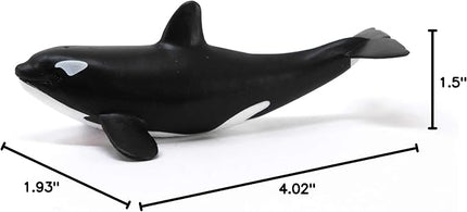 Schleich Wild Life, Ocean and Marine Life Toy Animals for Kids, Baby Orca Whale Toy Figurine, Ages 3+