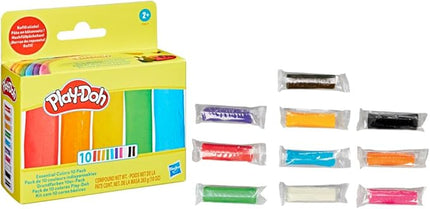 Play-Doh Essential Colors 10 Pack of Refill Sticks, Great for Classrooms and Party Favors, Kids Arts and Crafts Toys for 2 Year Olds and Up