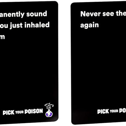 Pick Your Poison Party Game - The “What Would You Rather Do?” Family Card Game - for Kids, Tweens, Teens, College Students, Adults and Families, at Fun Parties and Board Games Night with Your Group