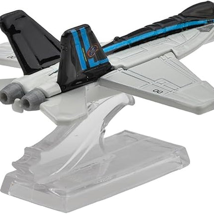 Hot Wheels F/A-18E Super Hornet Airplane Toy, 1:64 Scale, Gray, 3+ Years, Unisex