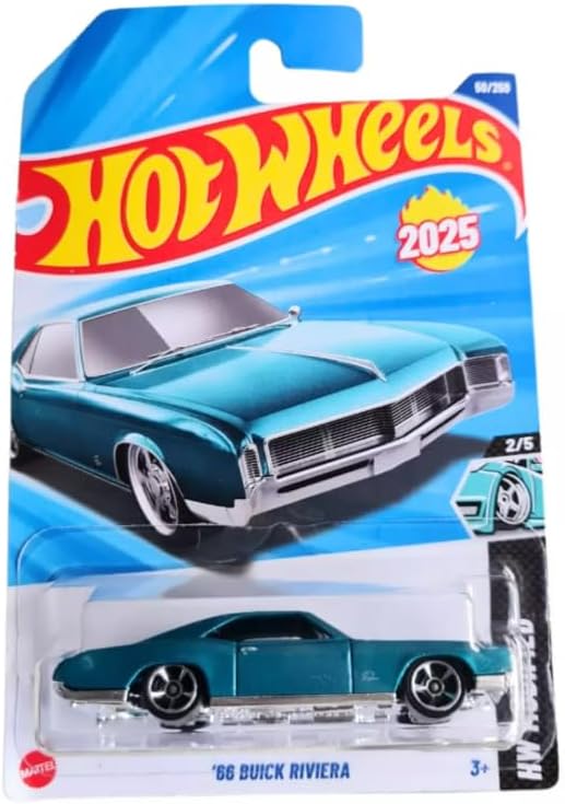 Hot Wheels '66 Buick Riviera, HW Modified Series, 1:64 Scale Diecast Car, 2/5
