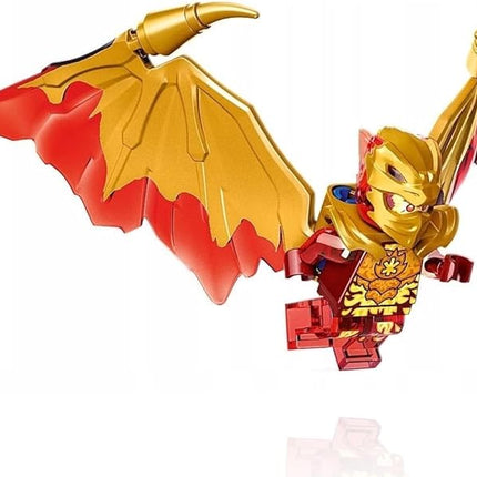 LEGO NINJAGO Crystalized Minifigure - Kai (Golden Dragon) with Wings and Gold Fire Sword