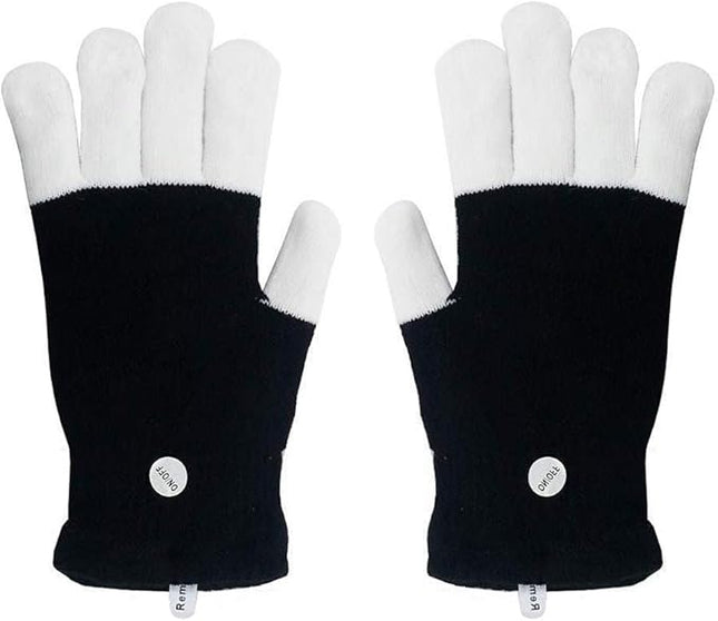 Luwint Children LED Finger Light Up Gloves - Glow Flashing Cool Fun Toys for Kids, Boy Girl 7-12 Years