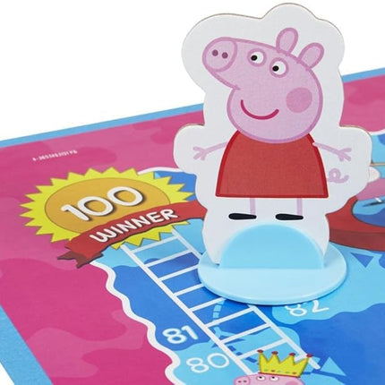 Hasbro Gaming Chutes and Ladders: Peppa Pig Edition Board Game for Kids Ages 3 and Up, Preschool Games for 2-4 Players