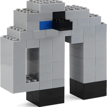 Feleph Basic Parts 320 Pieces 2x4 Light Gray Bricks Building Creative Play Blocks Set Toy Accessories Combine with Major Brick Brands (Gray Light)