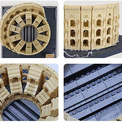 Apostrophe Games Roman Colosseum Building Block Set – 1756-Pieces Colosseum Model Building Blocks for Adults and Kids – Italy’s Colosseum Architecture Kit Famous Landmark Series