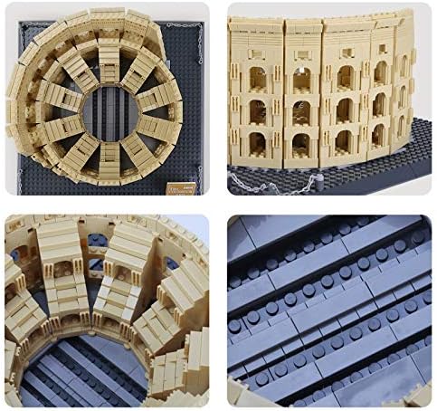 Apostrophe Games Roman Colosseum Building Block Set – 1756-Pieces Colosseum Model Building Blocks for Adults and Kids – Italy’s Colosseum Architecture Kit Famous Landmark Series