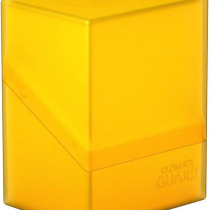 Ultimate Guard Boulder 80+ Classic, Deck Case for 80 Double-Sleeved TCG Cards, Amber, Secure & Durable Storage for Trading Card Games, Soft-Touch Finish