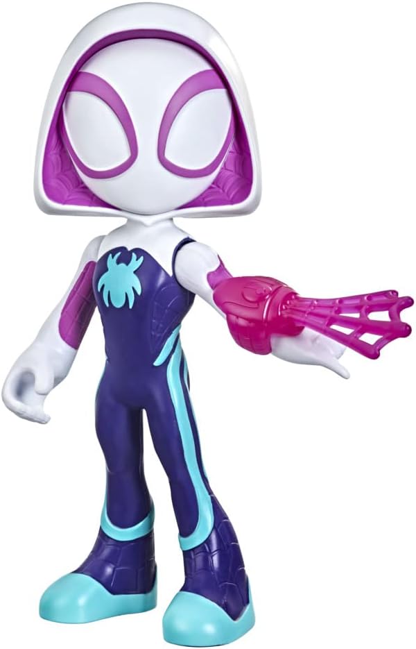 Spidey and his Amazing Friends Marvel Supersized Ghost-Spider Action Figure,Preschool Super Hero Toy,Kids Ages 3 and Up