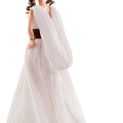 Barbie Collector Star Wars Rey x Doll (~12-inch) Wearing Gown and Accessories, with Doll Stand and Certificate of Authenticity
