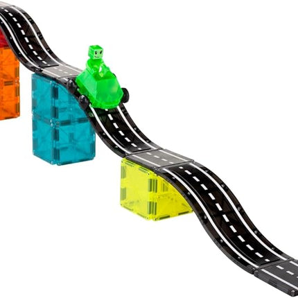 MAGNA-TILES Downhill Duo 40-Piece Magnetic Construction Set, The Original Magnetic Building Brand