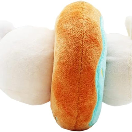 Anirollz Bunniroll Plush in Donut Ring Outfitz – Kawaii Stuffed Animal with Removable Costume – Cute Squishy Plush Toy Gift for Girls & Kids