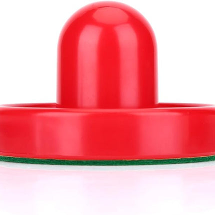 Table Air Hockey Red Pushers and Pucks Set, Plastic Air Hockey Goalies Pushers Pucks Set for Standard Air Hockey Tables