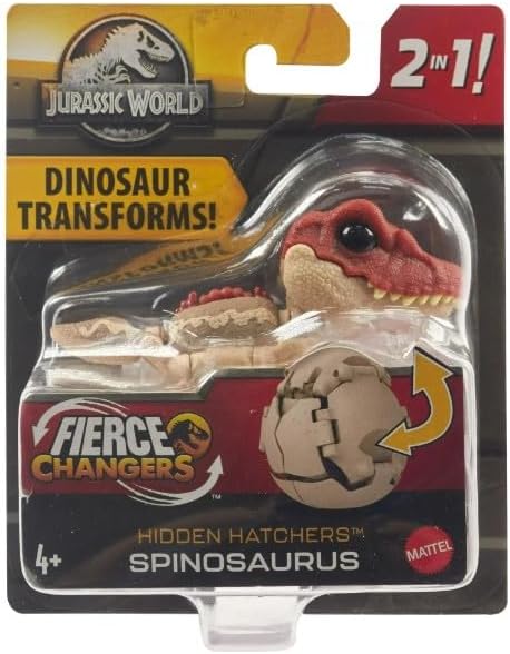 Jurassic World Fierce Changers Hidden Hatchers Dinosaur Transforms 2 in 1 (Spinosaurus)
