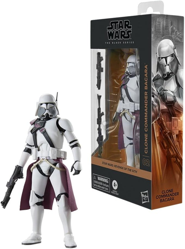 STAR WARS The Black Series Clone Commander Bacara, Revenge of The Sith Premium Collectible 6 Inch Action Figure