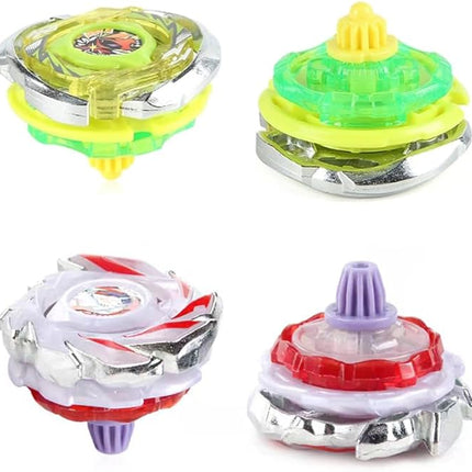 Battling Burst Gyro Blade Toy Set Gift 12 Burst Spinning Tops 2 Two Way Launchers Grip Starter for Boys Children Kids 6 8 10 12+ Battle Game with Portable Box