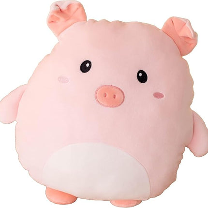 Soft Flat Pig Plush Hugging Pillow Cute Pink Pig Stuffed Animal Piggy Plushies Toys Kids Piglet Anime Cushion for Birthday, Valentine's Day, Christmas...12 Inch