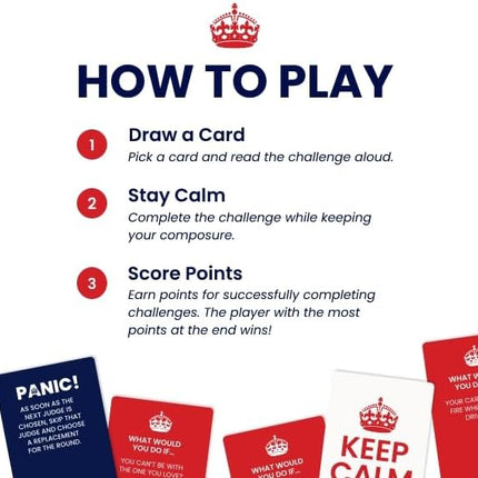 Keep Calm - Hilarious Party Game for Friends and Family - Ideal for Game Night - Ages 17+, 3-8 Players