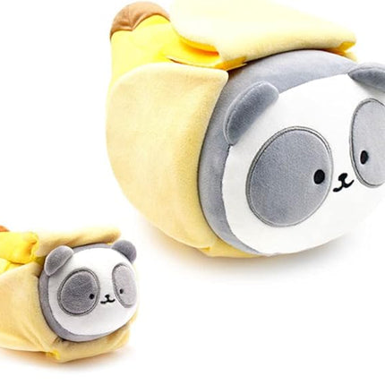 Anirollz Pandaroll Plush in Banana Outfitz – Kawaii Stuffed Animal with Removable Costume – Cute Soft Plush Toy Gift for Girls, Kids & Collectors