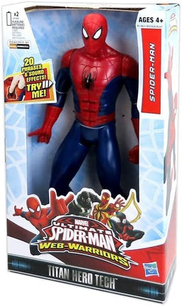 Marvel Ultimate Spider-Man Web Warriors Titan Hero Tech Electronic Spider-Man 12-Inch Figure