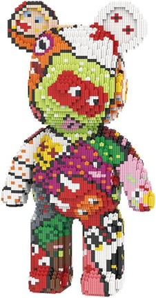 DAHONPA Graffiti Bear Micro Building Blocks Set (6950 Pieces), Gift for Adults and Kids