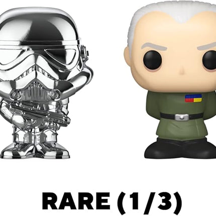 Funko Bitty POP! Star Wars - Luke, 4-Pack - Luke Skywalker, OBI-Wan Kenobi, Jawa and A Surprise Mystery Mini Figure - 0.9 Inch (2.2 Cm) Collectable - Stackable Display Shelf Included - Gift Idea