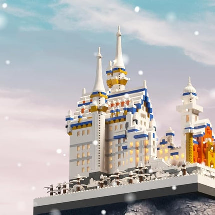 Famous Architecture Model,Micro Blocks Building Sets,Germany Swan Stone Castle, 2790 PCS Mini Bricks Building Blocks, Gift for Adults and Teens