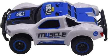 Blomiky 9 MPH High Speed Race RC Car 4WD 1:43 Scale 2.4G 4WD Electric Remote Control Car Vehicle D143 Blue White