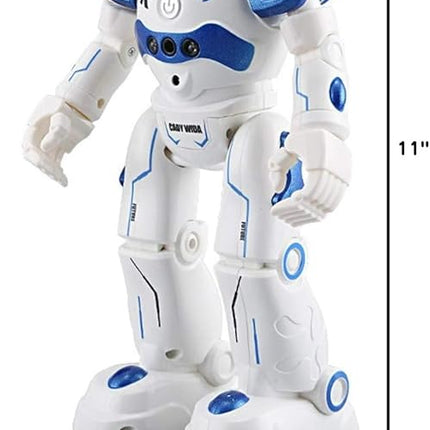 RC Robot Toys Gesture Sensing Smart Robot Toy for Kids Can Singing Dancing Speaking Christmas Birthday (White)