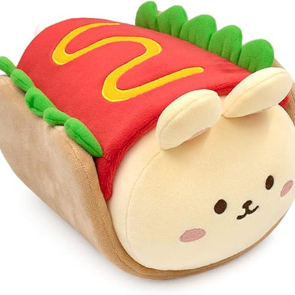 Anirollz Bunniroll Plush in Hotdog Outfitz (12") – Kawaii Medium Stuffed Animal with Removable Costume – Cute Squishy Plush Toy Gift for Girls & Collectors