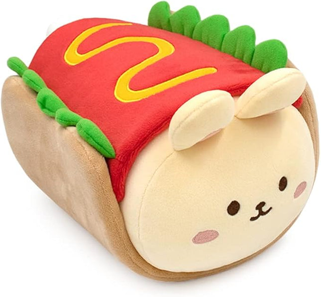 Anirollz Bunniroll Plush in Hotdog Outfitz (12") – Kawaii Medium Stuffed Animal with Removable Costume – Cute Squishy Plush Toy Gift for Girls & Collectors