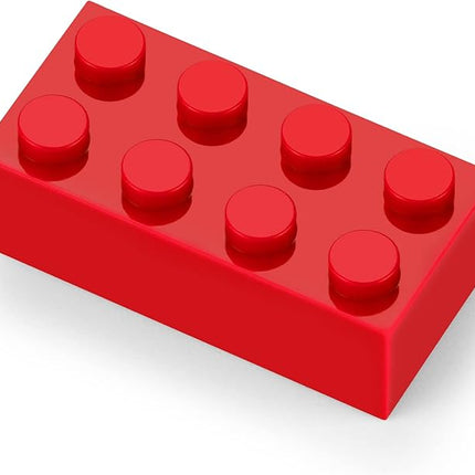 Feleph 320 Pieces 2x4 Red Bricks Parts Building Blocks Classic Creative Play Set Toy Accessories Compatible with 3001 Major Brick Brands (Red)