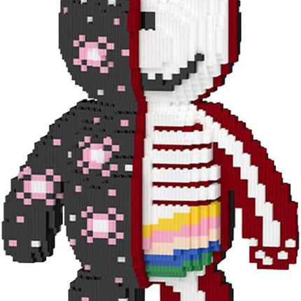 NeoLeo Big Animal Graffiti Skeleton Bear Building Blocks Set, 8448 Pieces, Micro Bricks Construction Kit