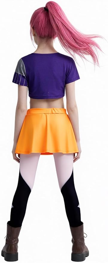 Girls Demon Pop Singer Hunters Costume 3-14 Years Stage Dance Idol Cosplay Outfit, Kids Halloween Costumes