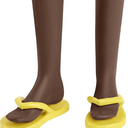 Barbie Loves The Ocean Doll with Brown Hair Weariing Tropical Print Dress & Accessories, Fashion Doll & Clothes Made from Recycled Plastics