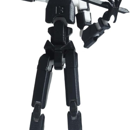 Pre-Assembly 3D Printed 5.54'' Stick 13 Action Figure, Multi-Jointed Tian13, Articulated T13 Desktop Decoration,12 in 1 d13 Accessories, Best Birthday Festival Gift