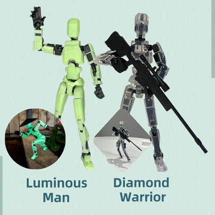 (Assembly Completed) 10 Packs T13 Action Figure Set, Dummy 13 3d Printed ActionFigure Toy Gifts for Kids, Robot 13 Action Figure Full Body Mechanical Doll Christmas Birthday Gift for Boys Girls