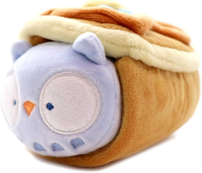 Anirollz Owlyroll Plush in Blueberry Pancake Outfitz – Kawaii Owl Stuffed Animal with Removable Costume – Cute 6” Squishy Plush Toy Gift for Girls & Kids
