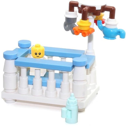 LEGO Baby MiniFigure in Boy Crib (with Spinning Mobile) Very Cute