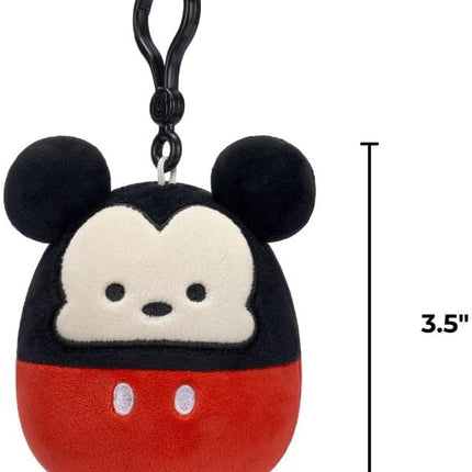 Squishmallows Original 3.5in Disney Mickey and Minnie Clip 2-Pack – Official Jazwares Plush