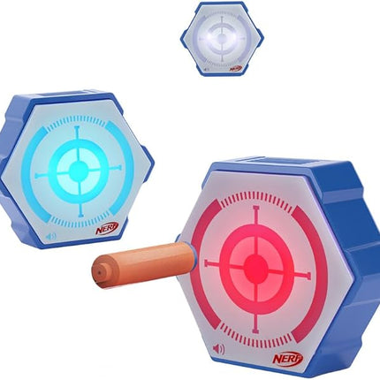 NERF 360 Battlezone Audio Target Game – Immersive 360° Foam Dart Blaster Challenge with LED Targets & Sound FX – 4 Game Modes