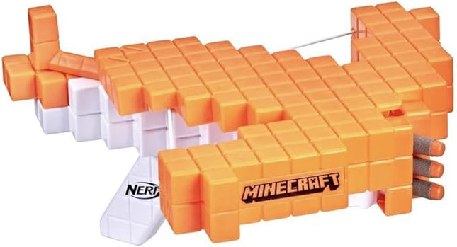 Nerf Minecraft Pillager's Crossbow Dart-Blasting Crossbow, Real Crossbow Action, Includes 3 Official Nerf Elite Darts 42787 Multicolor