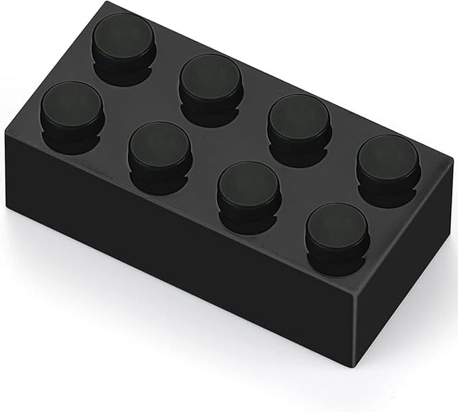 Feleph 100pcs 2x4 Bricks Black Pieces Parts Classic Building Creative Play Blocks Set Parts Toy Accessories Compatible with 3001 Major Brick Brands