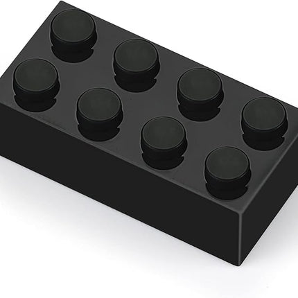 Feleph 320 Pieces 2x4 Black Bricks Classic Building Creative Play Blocks Set Parts Toy Accessories Compatible with 3001 Major Brick Brands (Black)