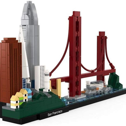 LEGO Architecture Skyline Collection 21043 San Francisco Building Kit Includes Alcatraz Model, Golden Gate Bridge and Other San Francisco Architectural Landmarks (565 Pieces)